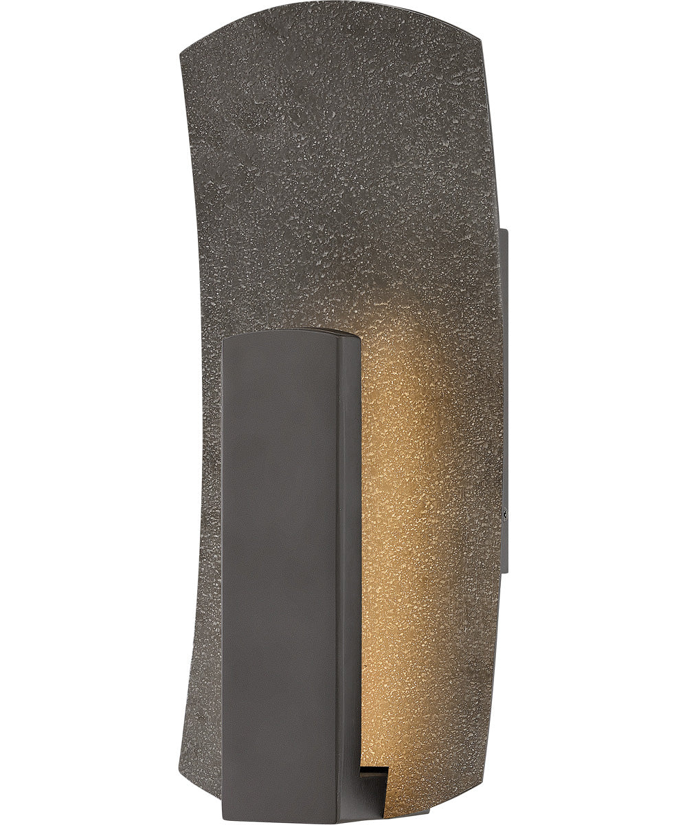 Bend LED-Light Small Outdoor Wall Mount Lantern in Bronze
