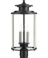 Squire 3-Light Post Lantern Matte Black