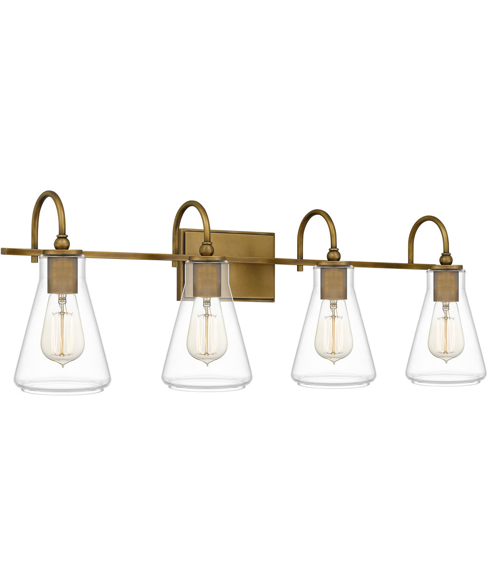 Boyton Extra Large 4-light Bath Light Weathered Brass
