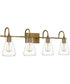 Boyton Extra Large 4-light Bath Light Weathered Brass