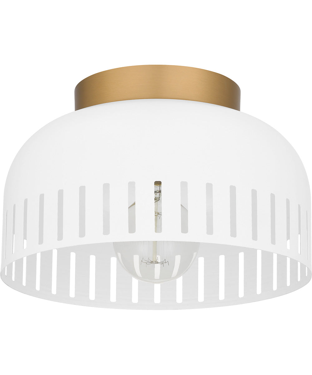 Quoizel Flush Mount Small 1-light Flush Mount Matte White