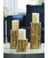 Marisa Candle Holder Set (3/CN) Gold