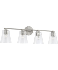 Baker 4-Light Vanity Brushed Nickel