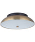 Soul LED Flushmount Flat Black / Satin Brass