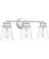 Haverfield Large 3-light Bath Light Polished Chrome