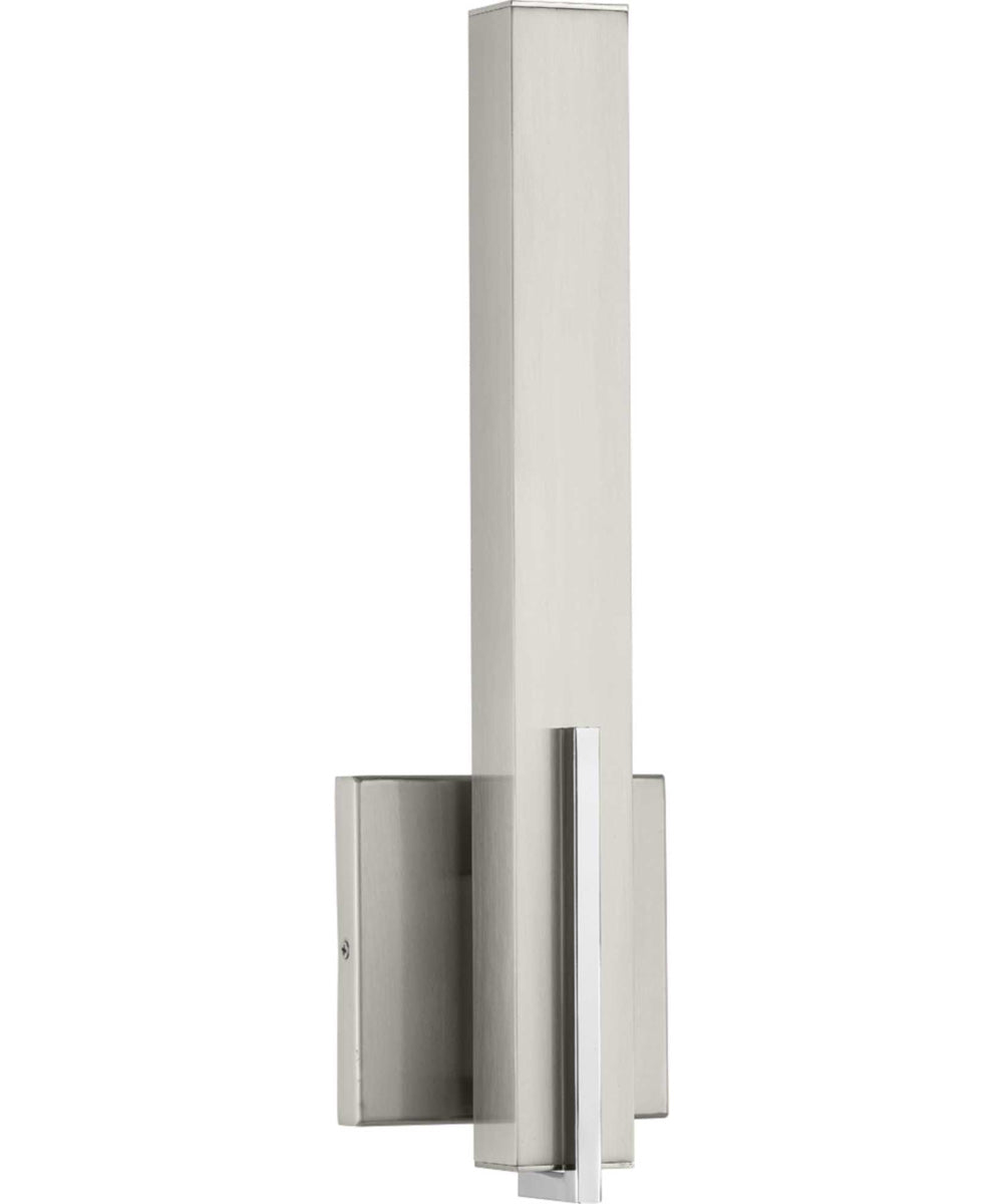 Planck LED 1-Light LED Wall Sconce, Finish Brushed Nickel