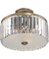 Mirage Medium 3-light Semi Flush Mount Vintage Gold