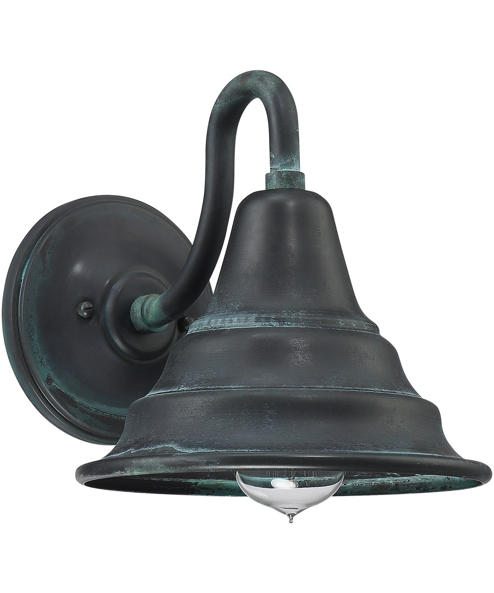Carmel Medium 1-light Outdoor Wall Light Aged Verde