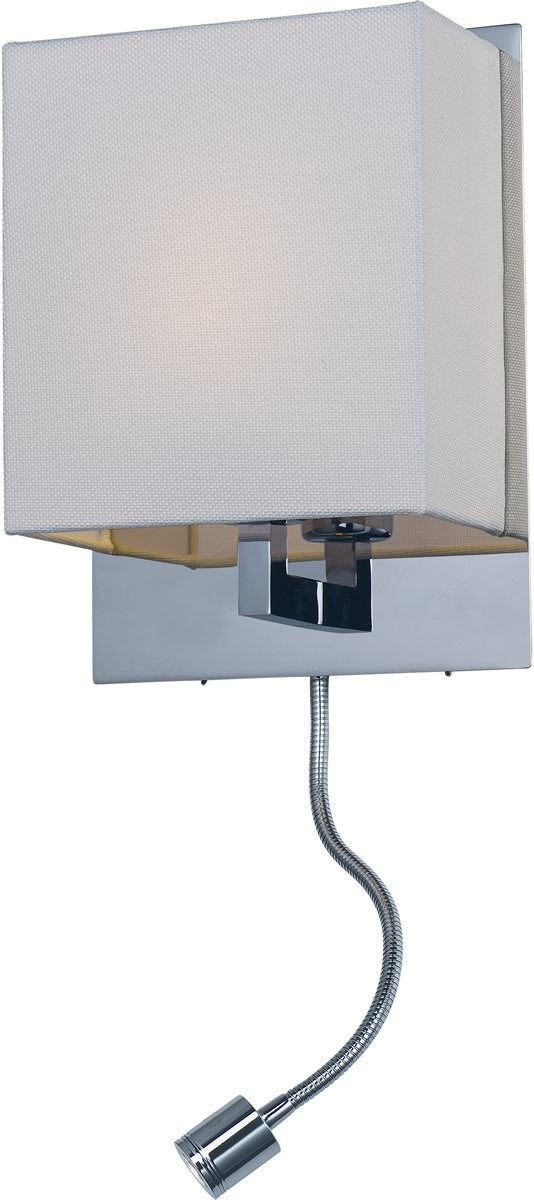 9"W Hotel LED 2-Light Wall Sconce Polished Chrome