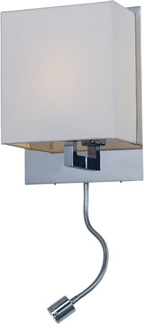 9"W Hotel LED 2-Light Wall Sconce Polished Chrome