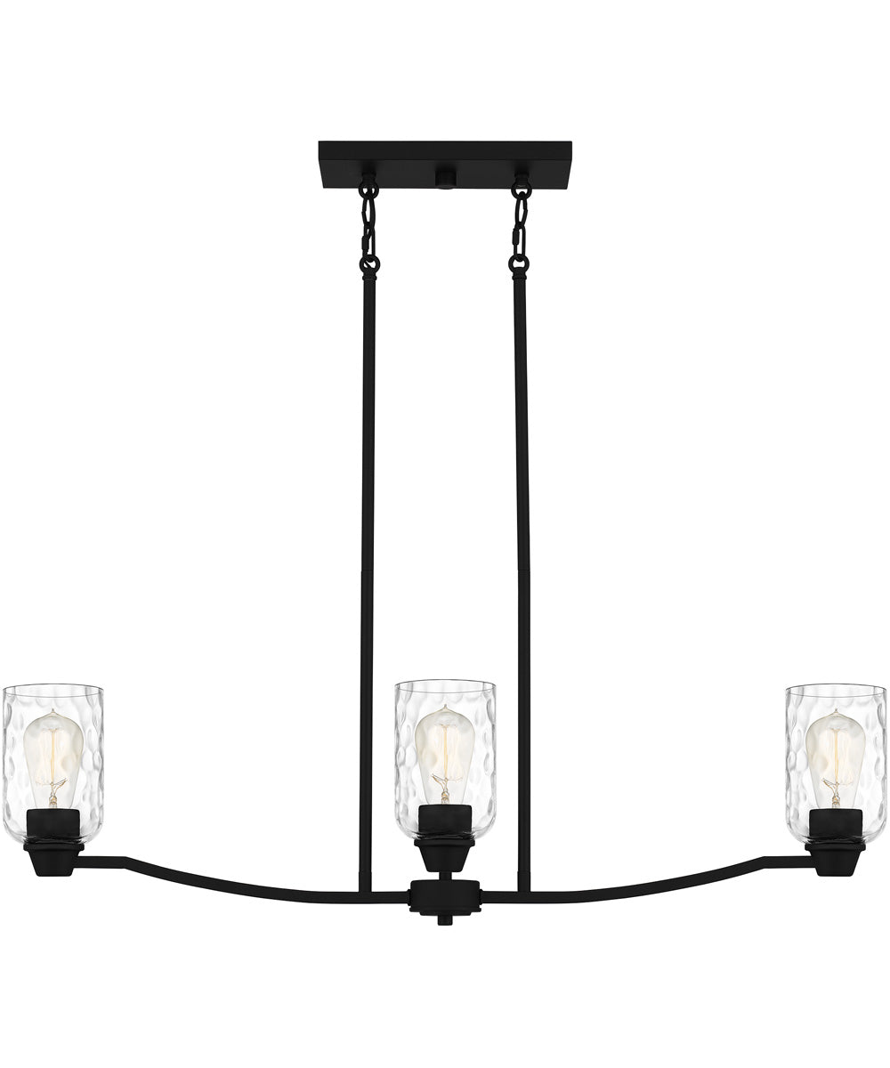 Acacia 3-light Island Light Matte Black