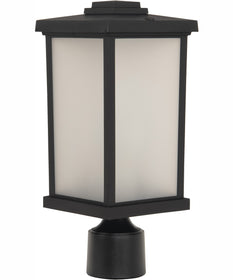 Resilience Lanterns 1-Light Outdoor Post Mount Matte Black