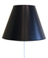 16"W Floating Shade Plug-In Wall Light Bold Black with True Gold Lining