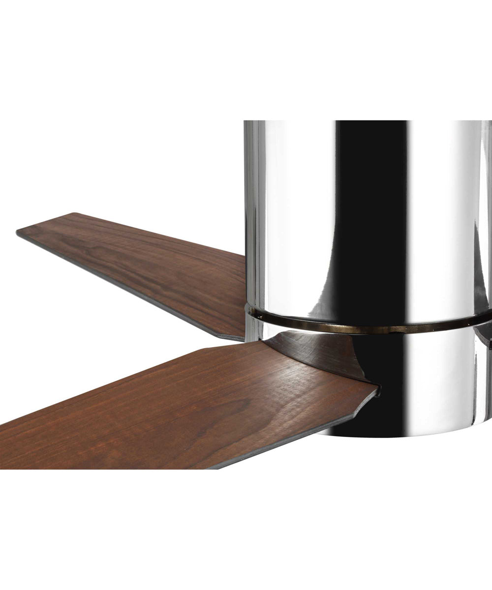 Braden 56" 3-Blade Indoor Hugger Ceiling Fan Polished Chrome