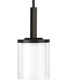 Mast 1-Light Clear Glass Coastal Mini-Pendant Light Antique Bronze