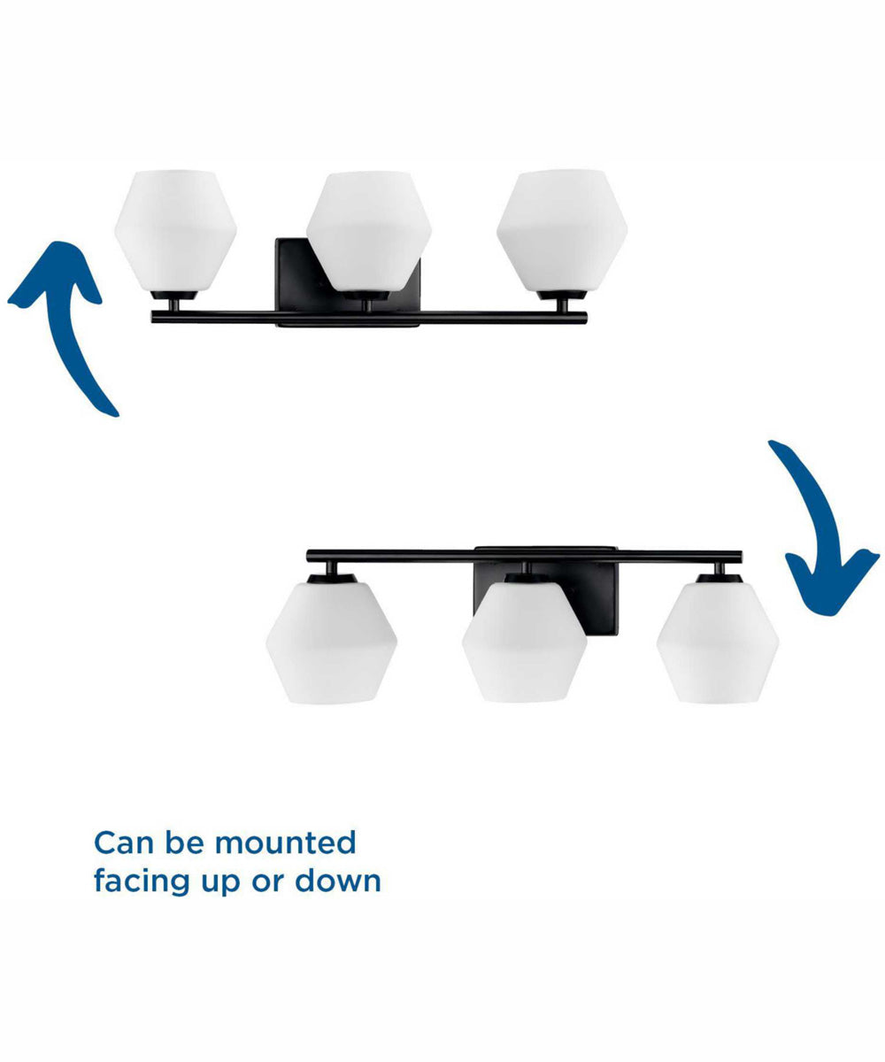 Copeland 3-Light Vanity Mid-Century Modern Vanity Light Brushed Gold