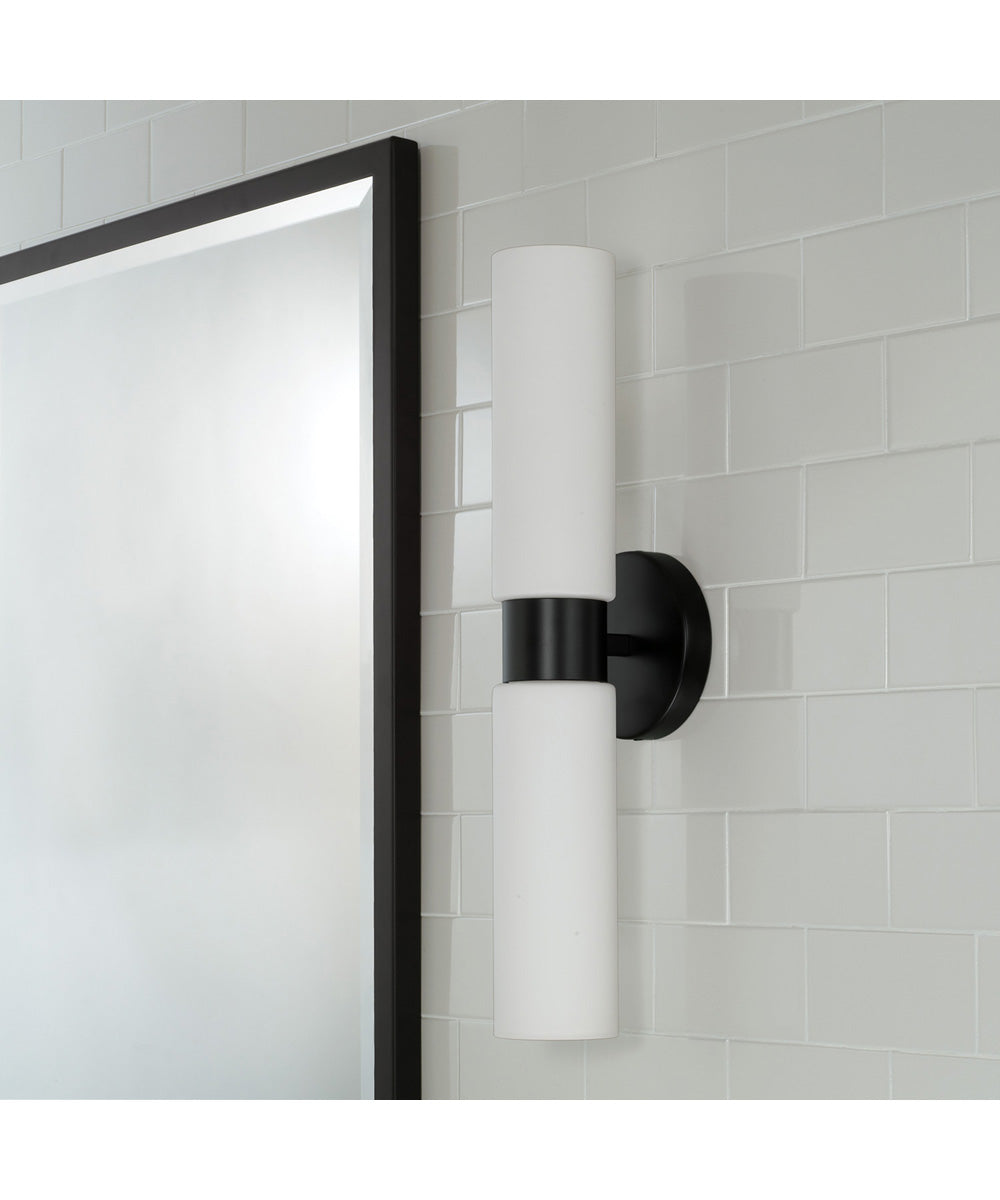 Theo 2-Light Sconce Matte Black