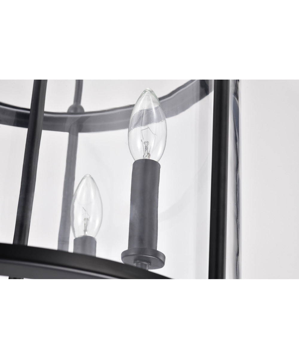 Yorktown 4-Light Pendant Matte Black