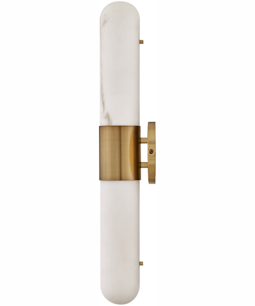 Ibiza LED-Light Medium LED Vanity in Heritage Brass