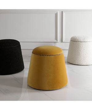 Gumdrop Mustard Ottoman