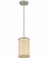 Syrah Small 1-light Mini Pendant Brushed Nickel