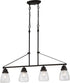 36"W Laurel 4-Light Pendant Sudbury Bronze