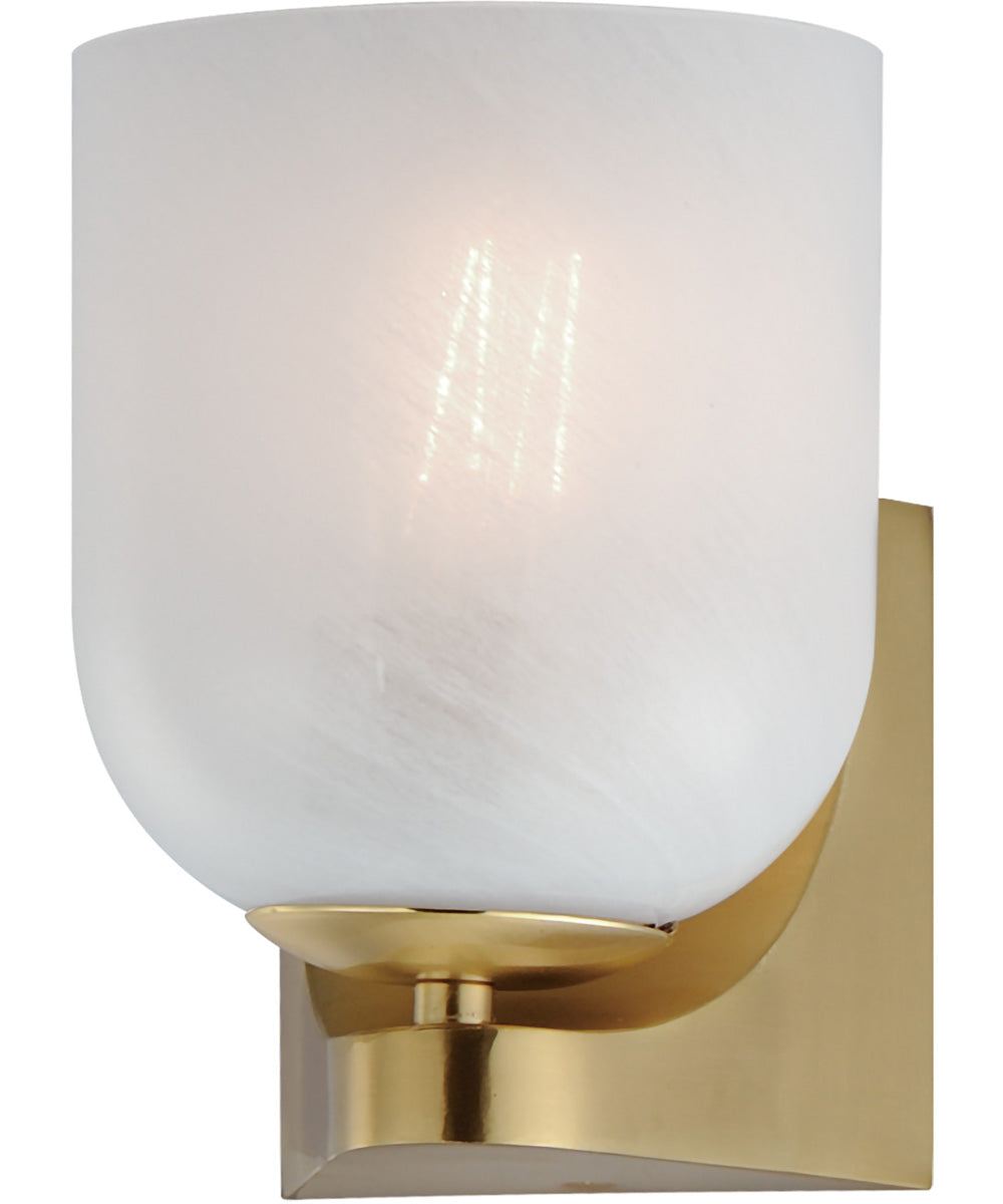 Scoop 1-Light Bath Vanity Natural Aged Brass