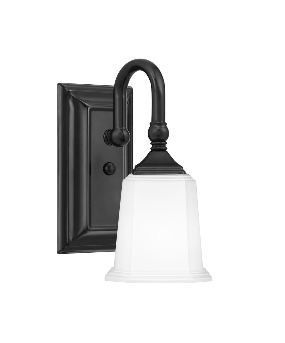 Nicholas Small 1-light Wall Sconce Earth Black