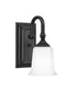 Nicholas Small 1-light Wall Sconce Earth Black