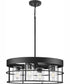 Burgess 4-Light Modern Farmhouse Chandelier Matte Black