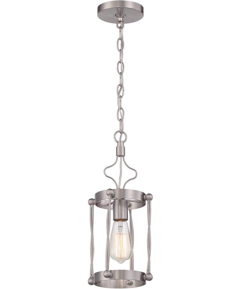 Jolenne 1-Light Mini Pendant Brushed Polished Nickel