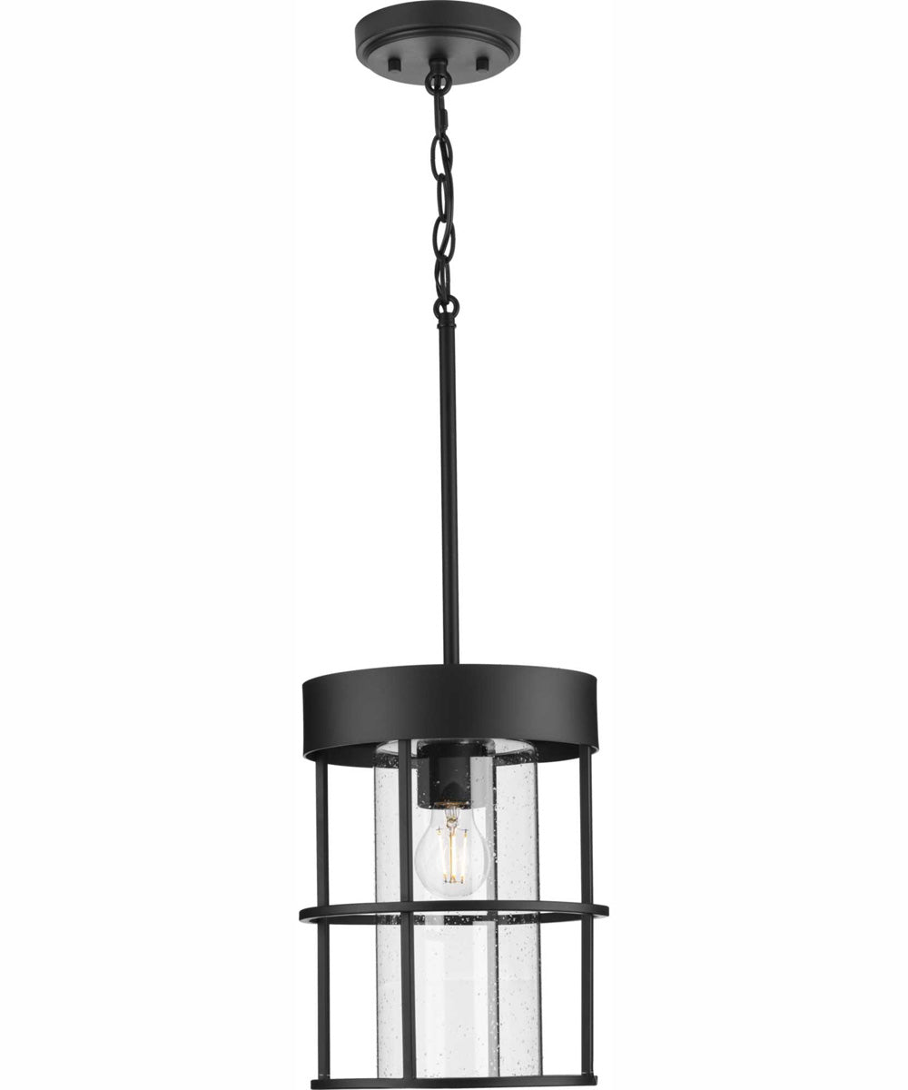 Burgess 1-Light Modern Farmhouse Pendant Matte Black