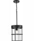 Burgess 1-Light Modern Farmhouse Pendant Matte Black