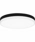 Weldin Medium Flush Mount Matte Black White