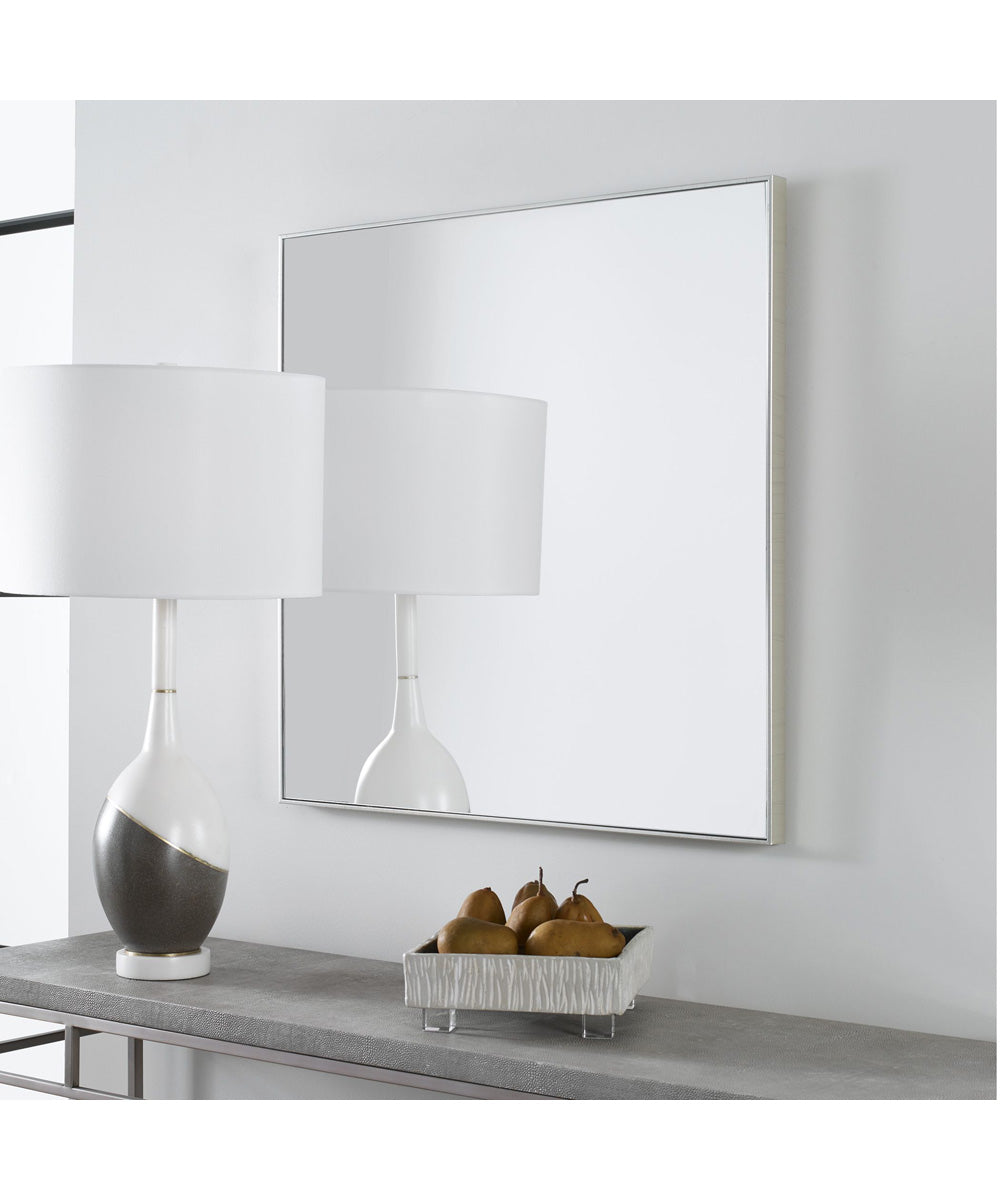 Alexo Silver Square Mirror