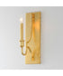 Normandy 1-Light Sconce Gold Leaf