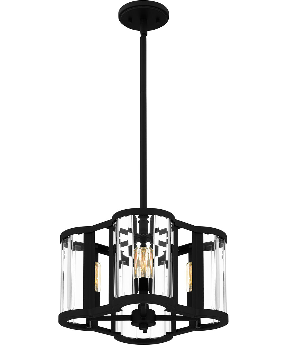 Quoizel Pendant Large 4-light Pendant Matte Black