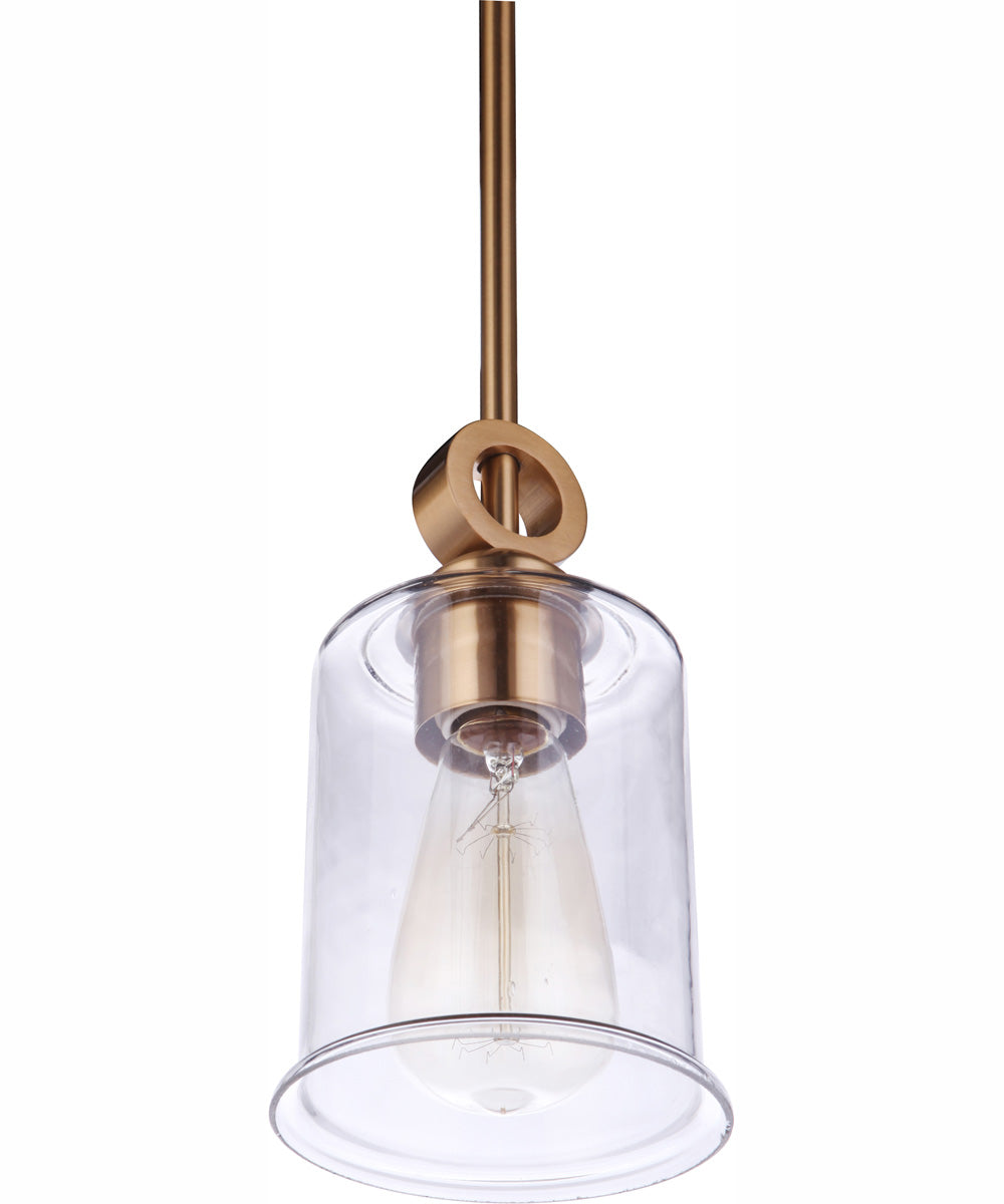 Romero 1-Light Mini Pendant Satin Brass
