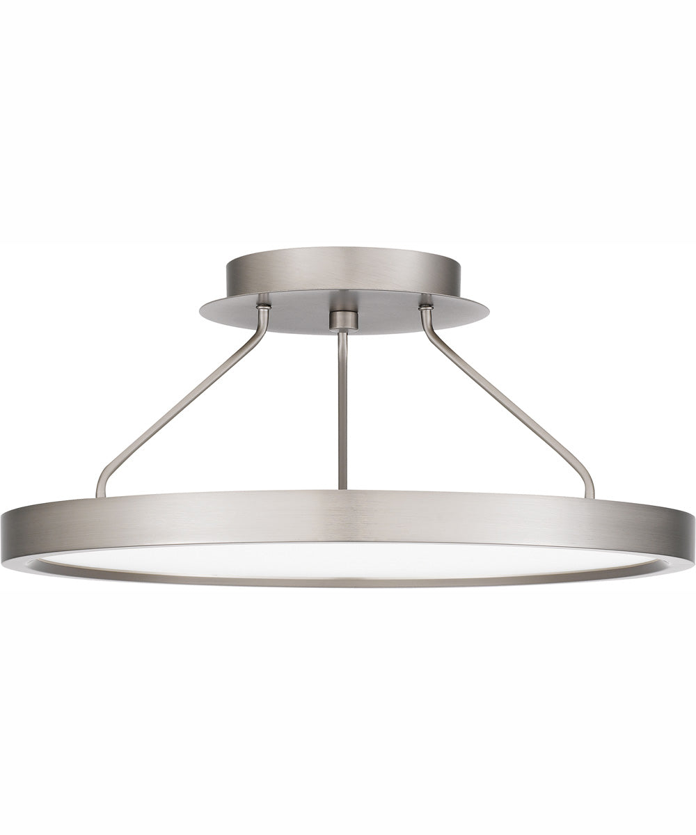 Outskirts Medium Semi Flush Mount Brushed Nickel