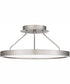 Outskirts Medium Semi Flush Mount Brushed Nickel