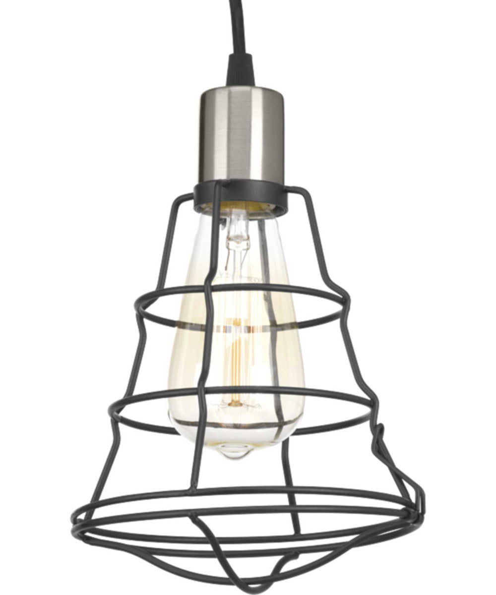 Gauge 1-Light Farmhouse Pendant Light Graphite