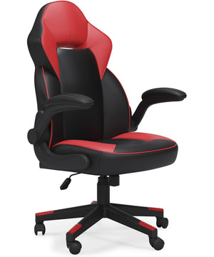 Lynxtyn Home Office Swivel Desk Chair Red/Black