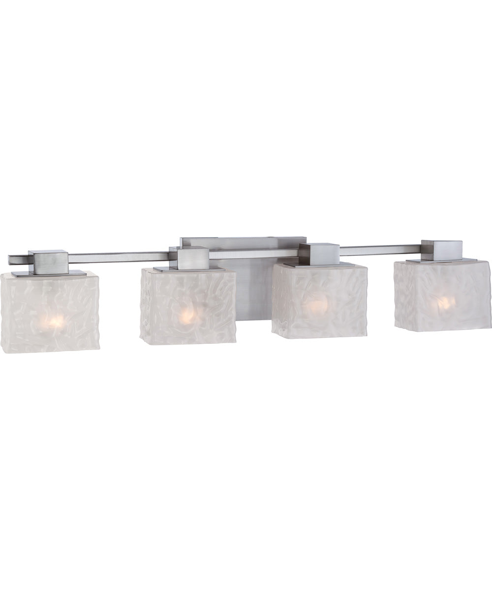 Melody Extra Large 4-light Bath Light Brushed Nickel