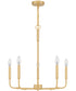 Abner 5-light Chandelier Aged Brass