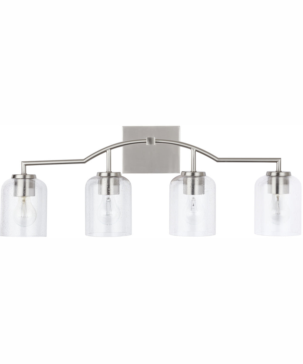 Carter 4-Light Vanity Brushed Nickel
