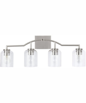Carter 4-Light Vanity Brushed Nickel