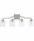 Carter 4-Light Vanity Brushed Nickel