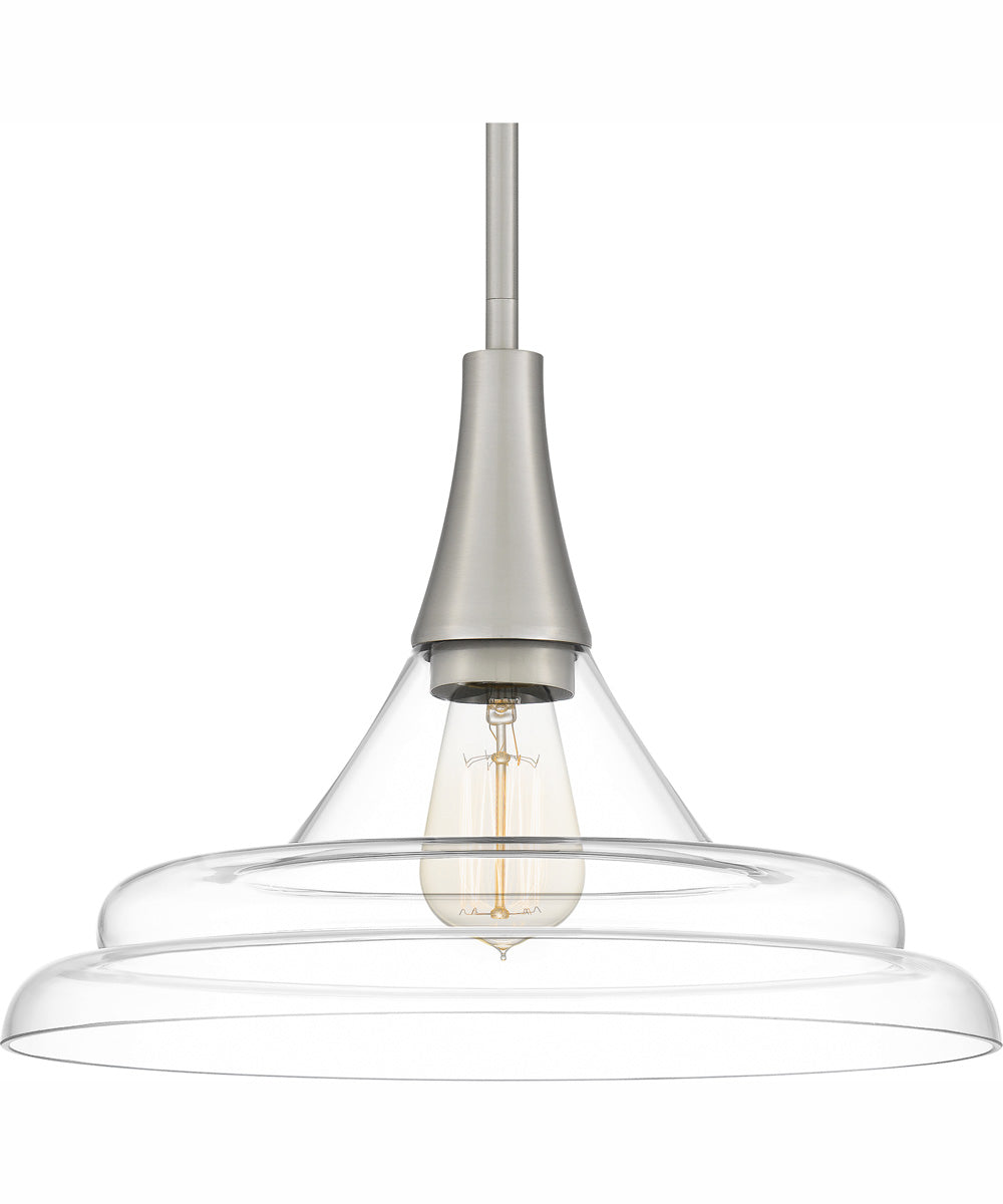 Quoizel Pendant 1-light Pendant Brushed Nickel