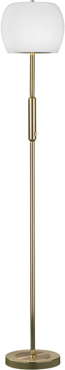 59"H Pear LED Floor Lamp  Polished Brass