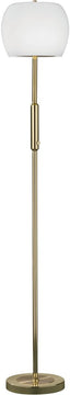 59"H Pear LED Floor Lamp  Polished Brass